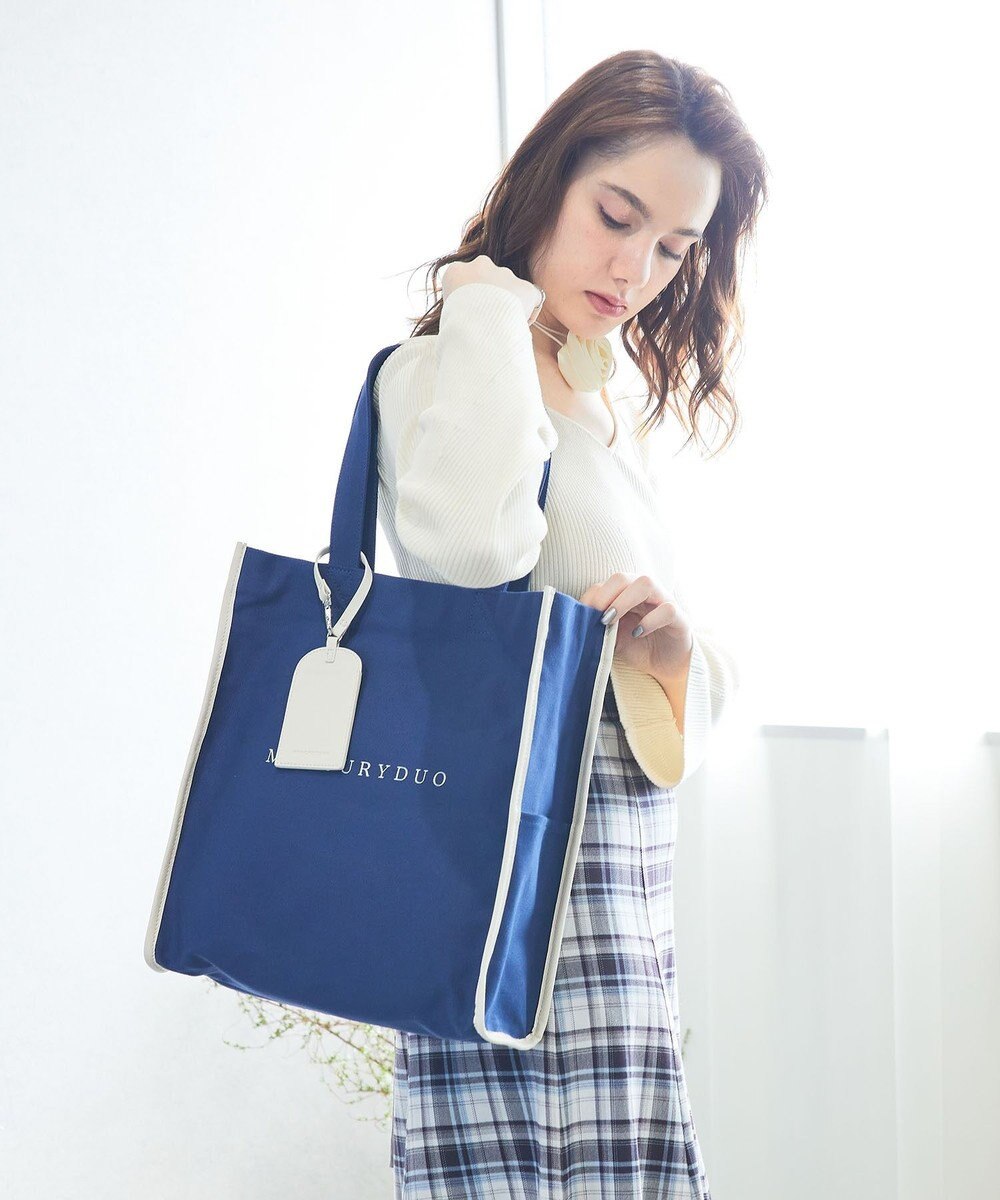 style code 【MERCURYDUO/マーキュリーデュオ】カードケース付　キャンバストートバッグ 推し活バッグ 