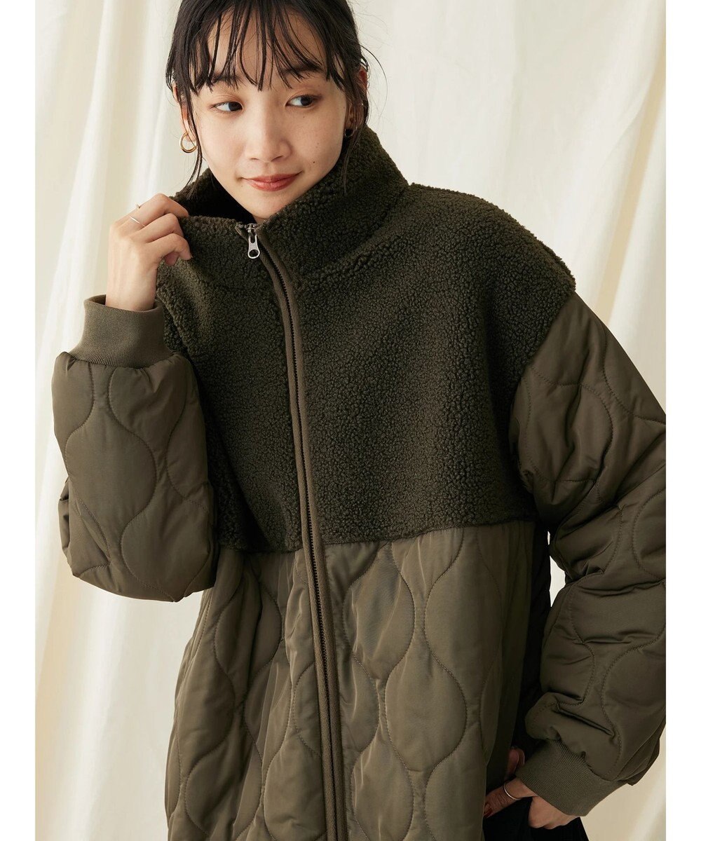 CRAFT STANDARD BOUTIQUE ボア＆キルティングスタンドコート 