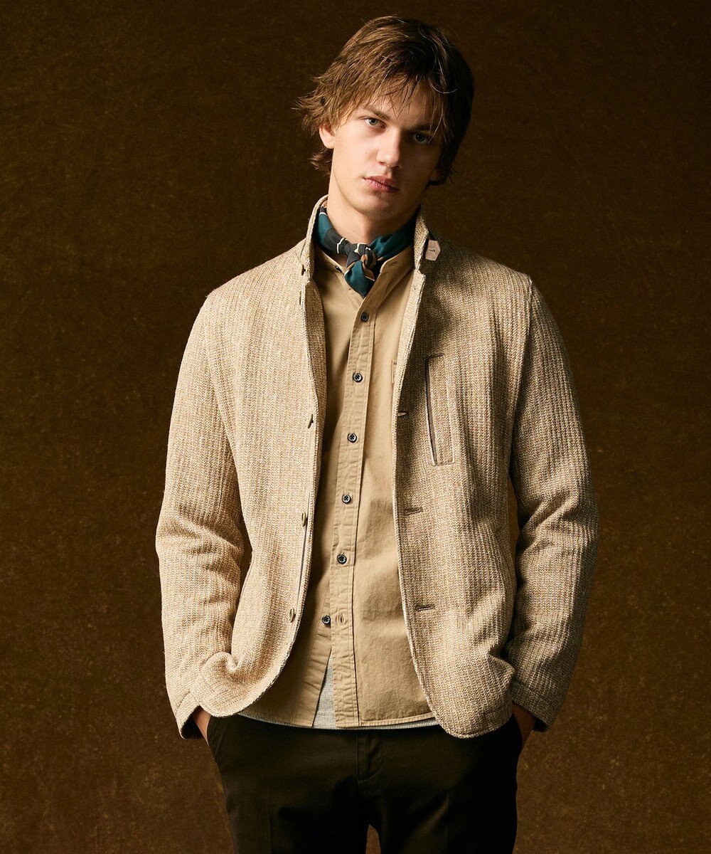 JOSEPH ABBOUD 【65㎝×65㎝】スクエアグラフィックプリント チーフ 