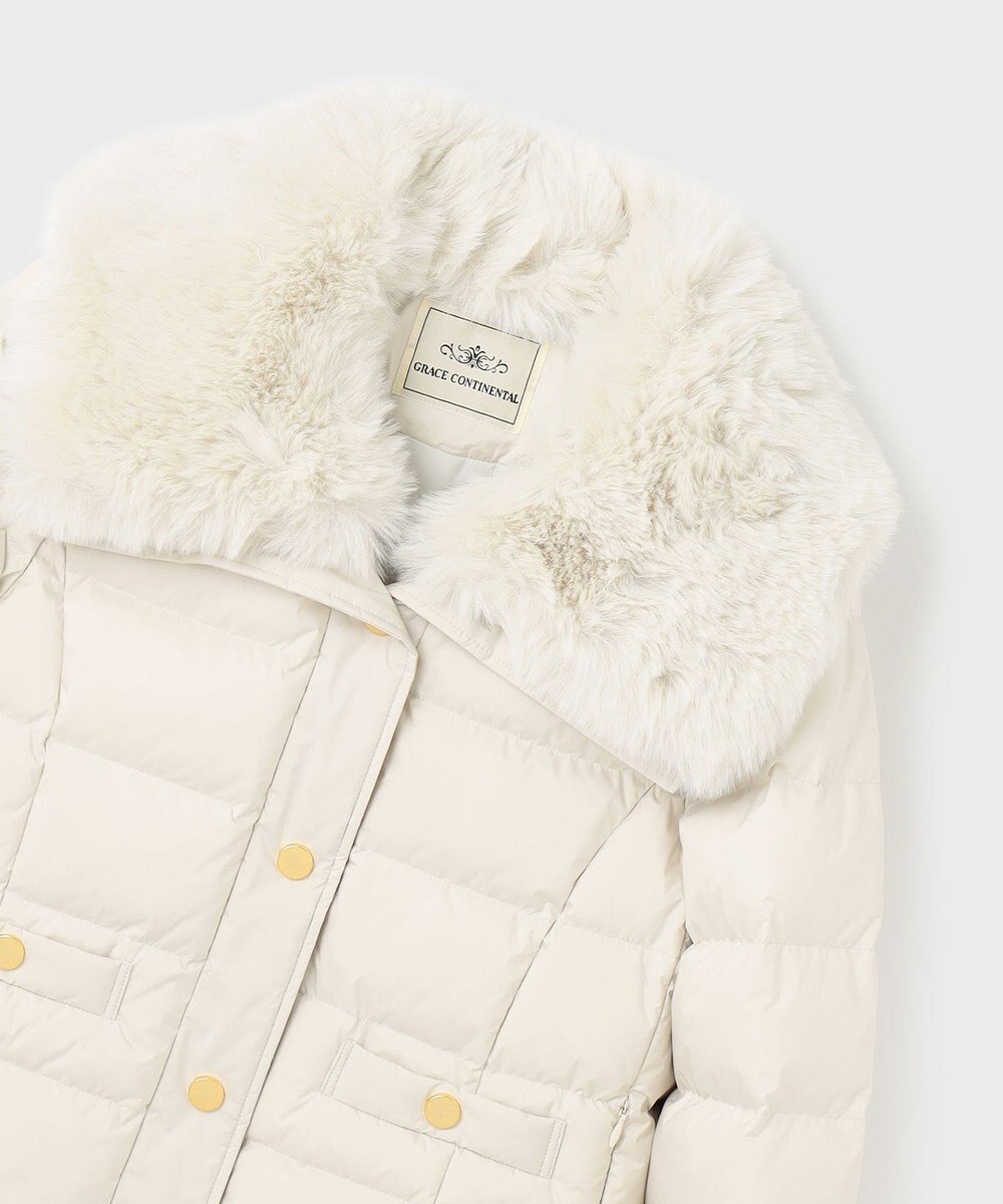 GRACE CONTINENTAL ファーショートダウンジャケット 
