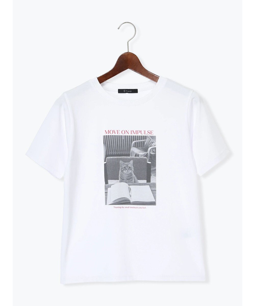 Te chichi アソートネコフォトスタンダードTシャツ 