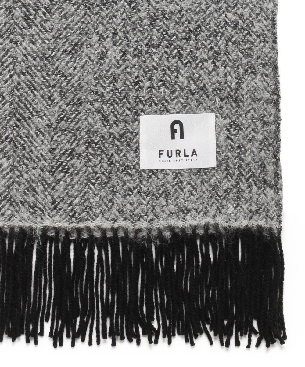 MOONBAT 【日本製】FURLA アルパカ混ヘリンボーンマフラー／幅50cm 