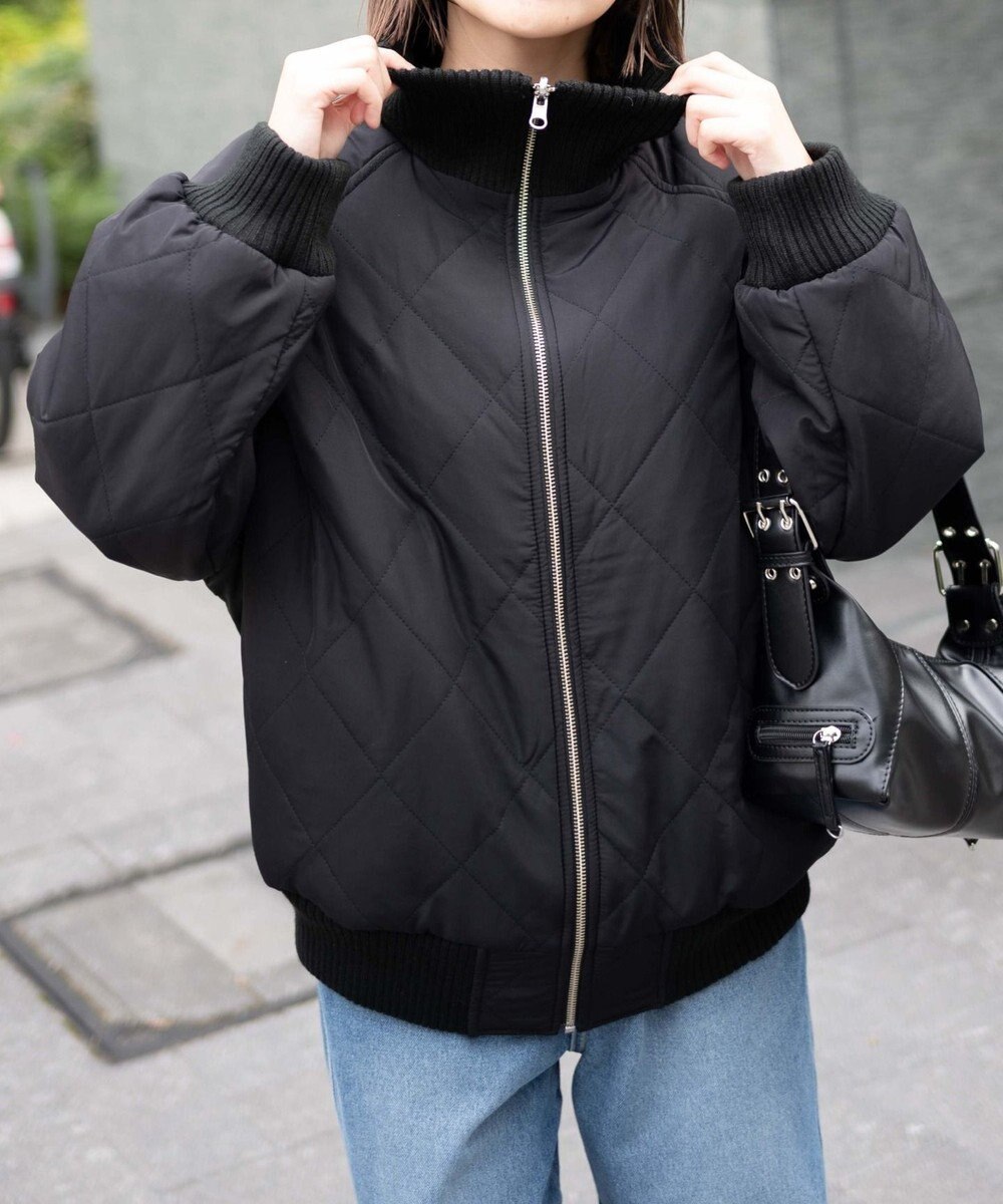 WEGO ヴィンテージライクFレザーRVブルゾン 