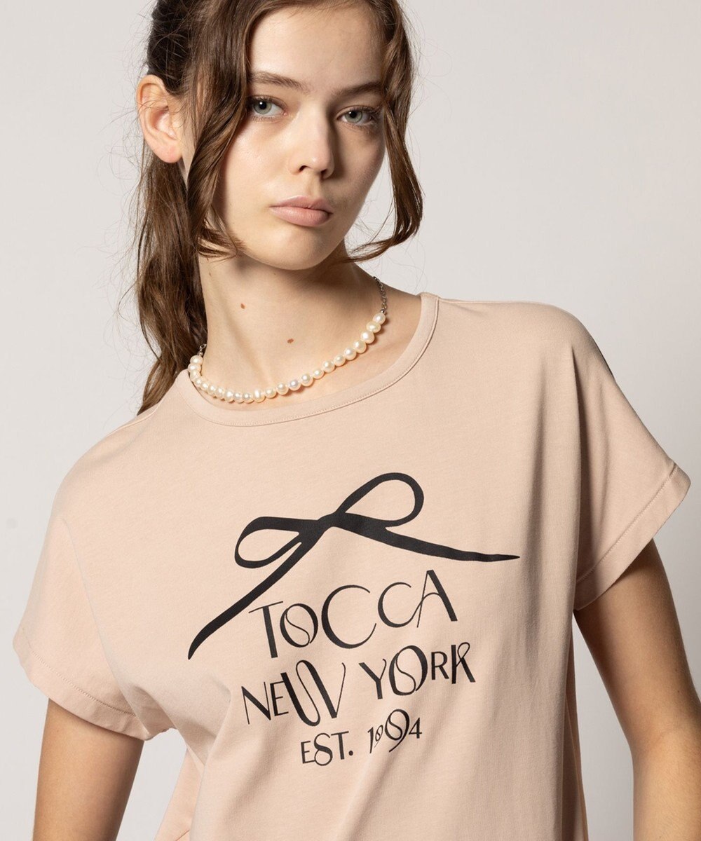 TOCCA 【接触冷感・UV90%以上カット・洗える】DANCING RIBBON Tシャツ 