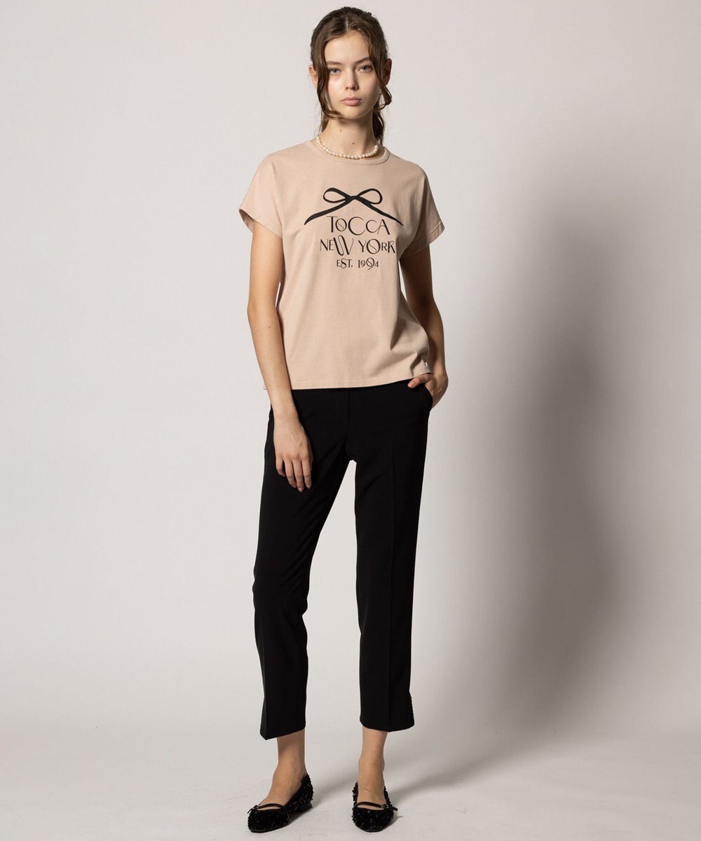 TOCCA 【接触冷感・UV90%以上カット・洗える】DANCING RIBBON Tシャツ 