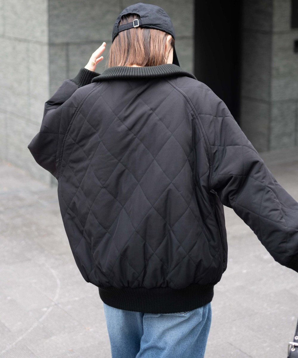 WEGO ヴィンテージライクFレザーRVブルゾン 