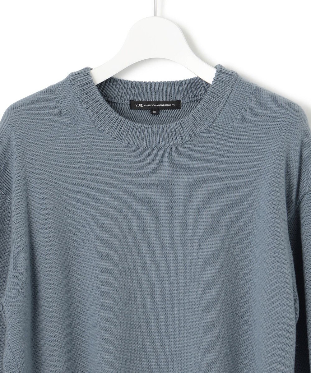 23区 【CLASSY.1月号掲載】ウールコード クルーネック ニット 