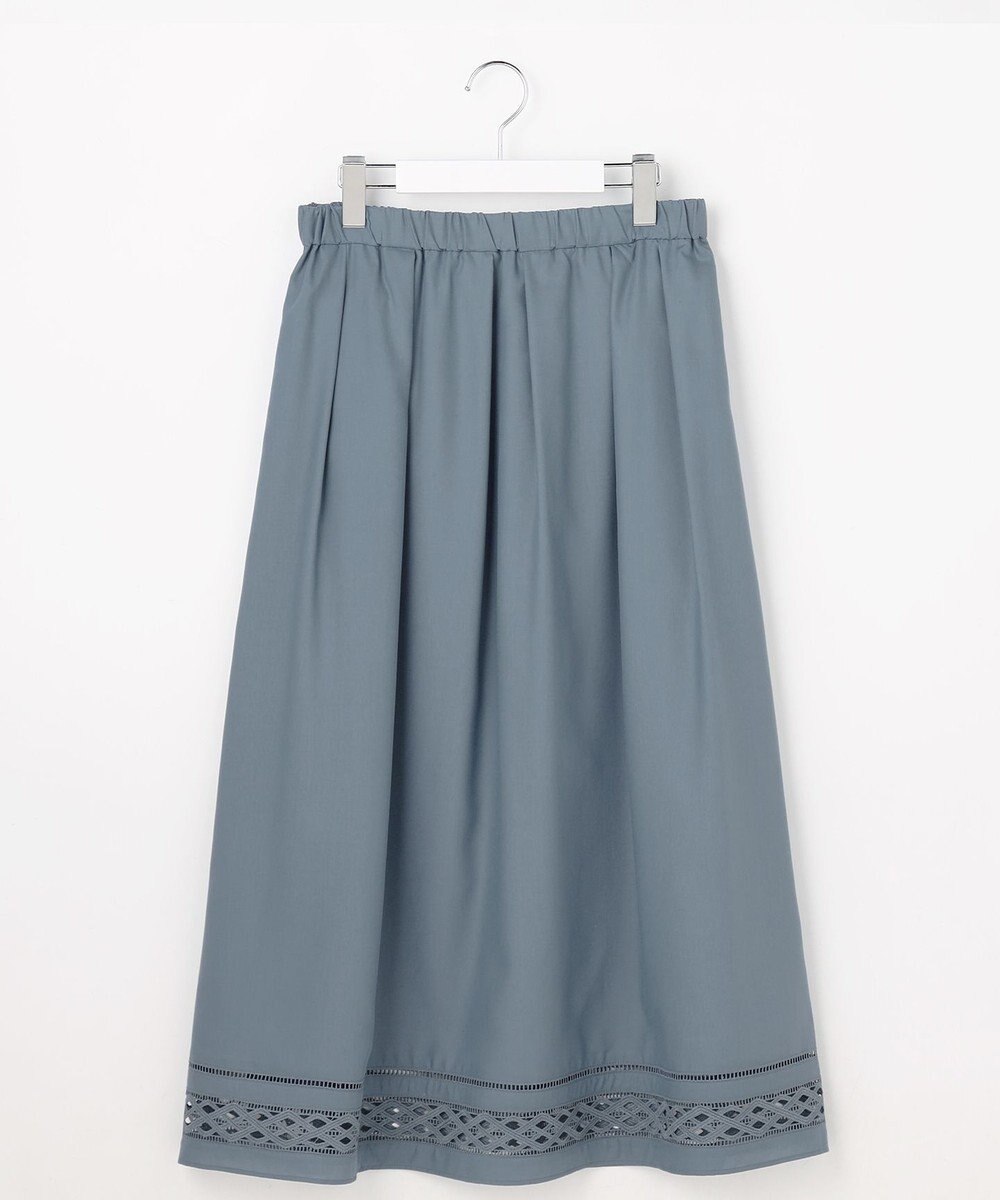 J.PRESS LADIES スパンソフトクロス刺繍 スカート 
