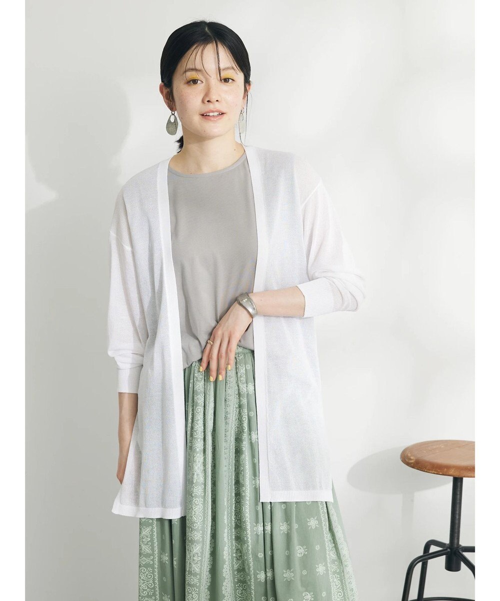 CRAFT STANDARD BOUTIQUE シアーニットトッパーカーディガン 