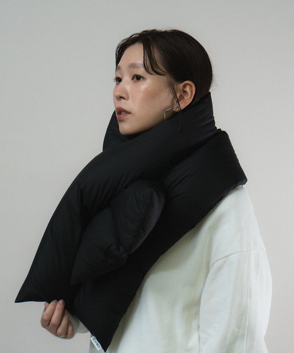 KWD 【日本製】DOWN SCARF グリーンダウン ダウンスカーフ 