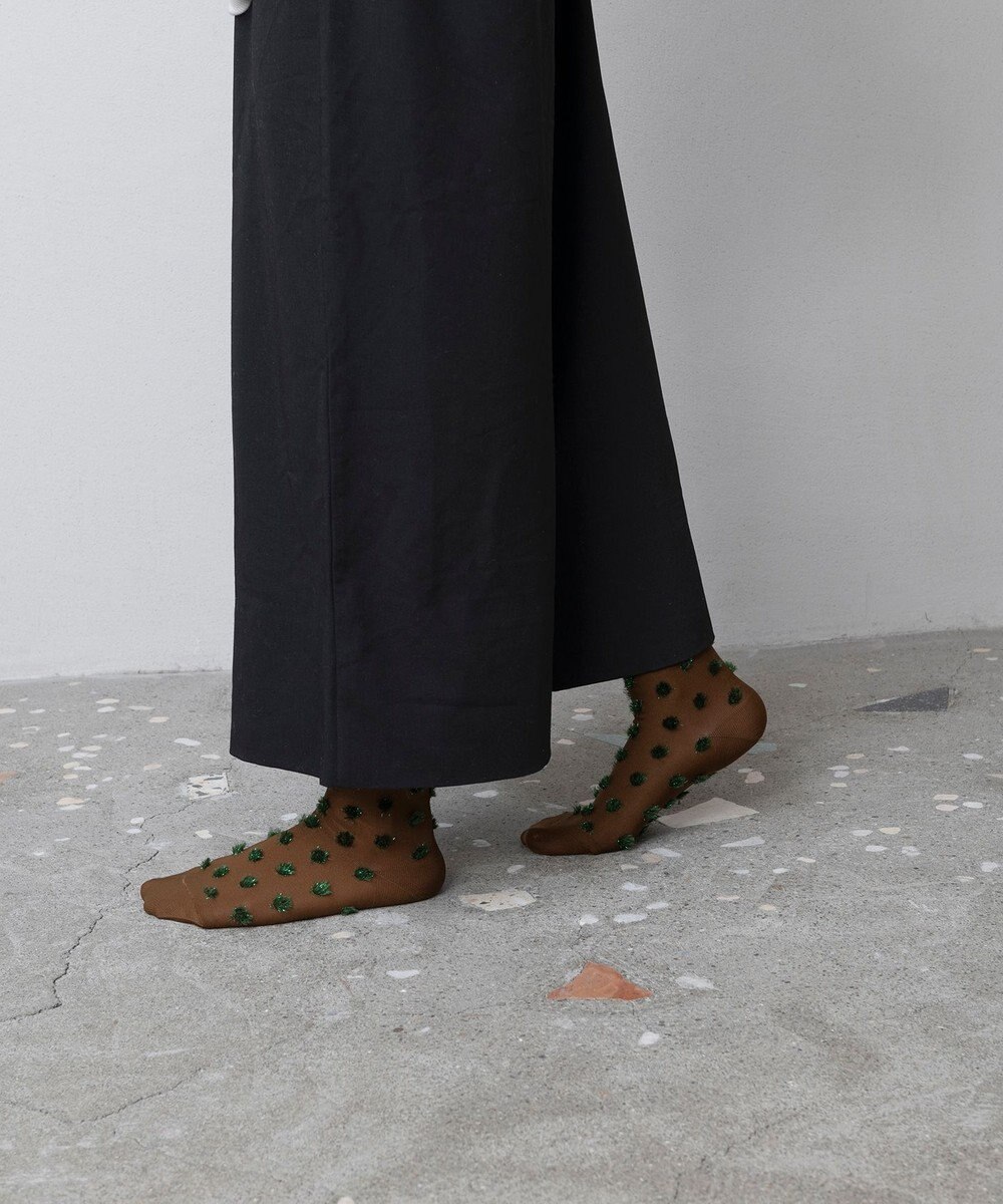 TRICOTE ドットファーソックス 