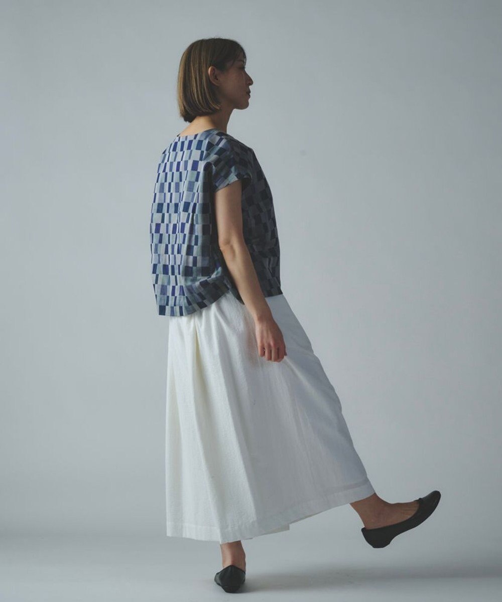 muuc 〈ドライタッチ＆通気性が高い〉格子柄プルオーバー 