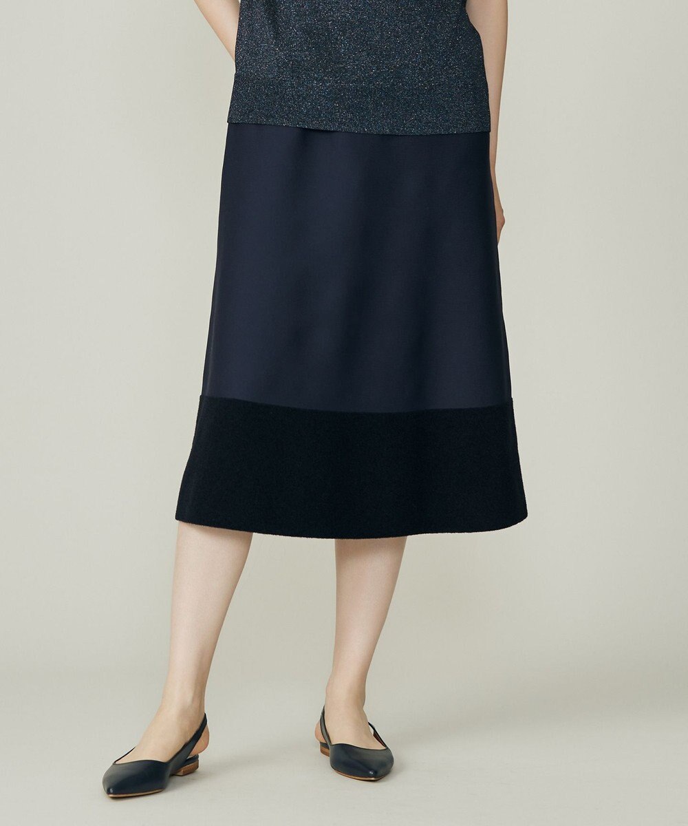 自由区 S モールブロッキングニット スカート 