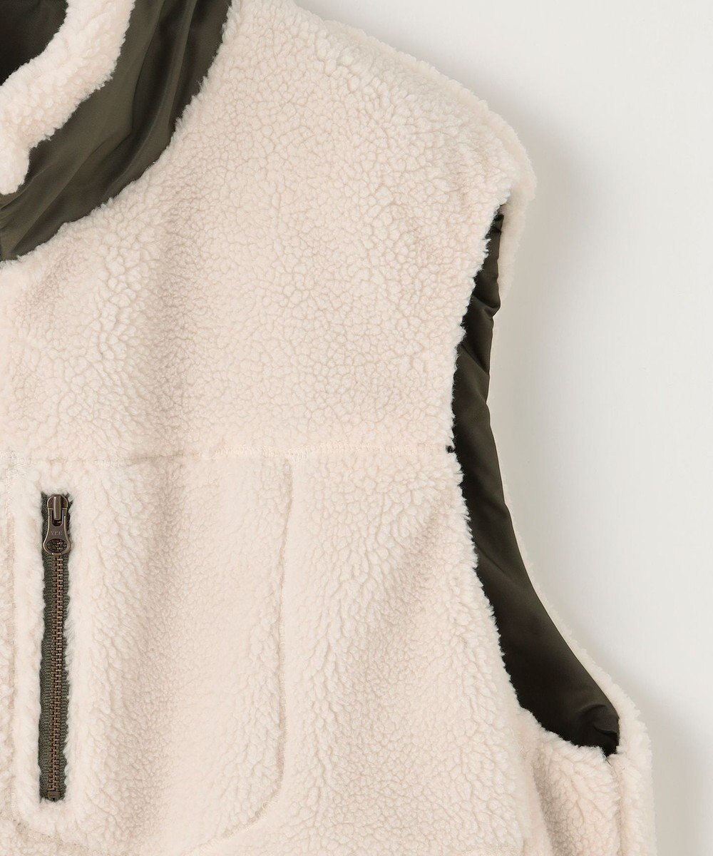 23区 S 【SLOW/一部店舗限定】リバーシブルボアコンビ ベスト 