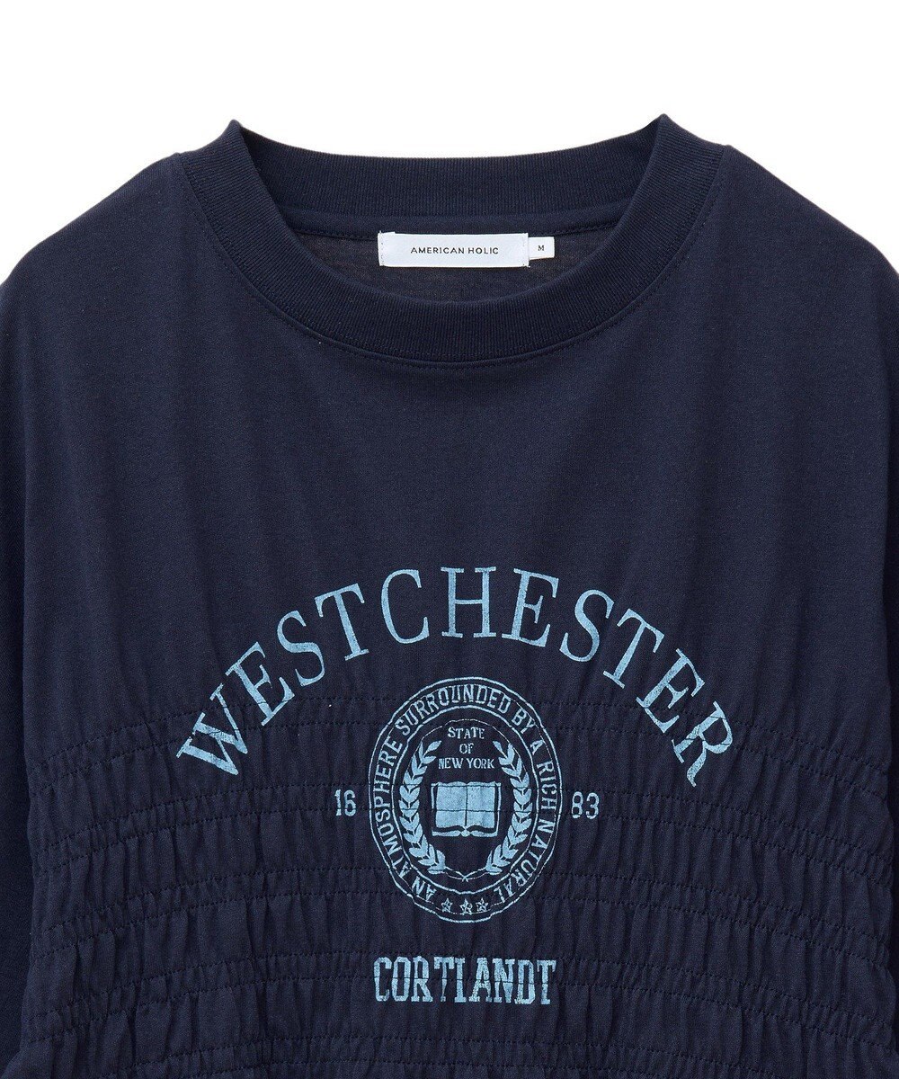 AMERICAN HOLIC カレッジプリントシャーリングプルオーバー 