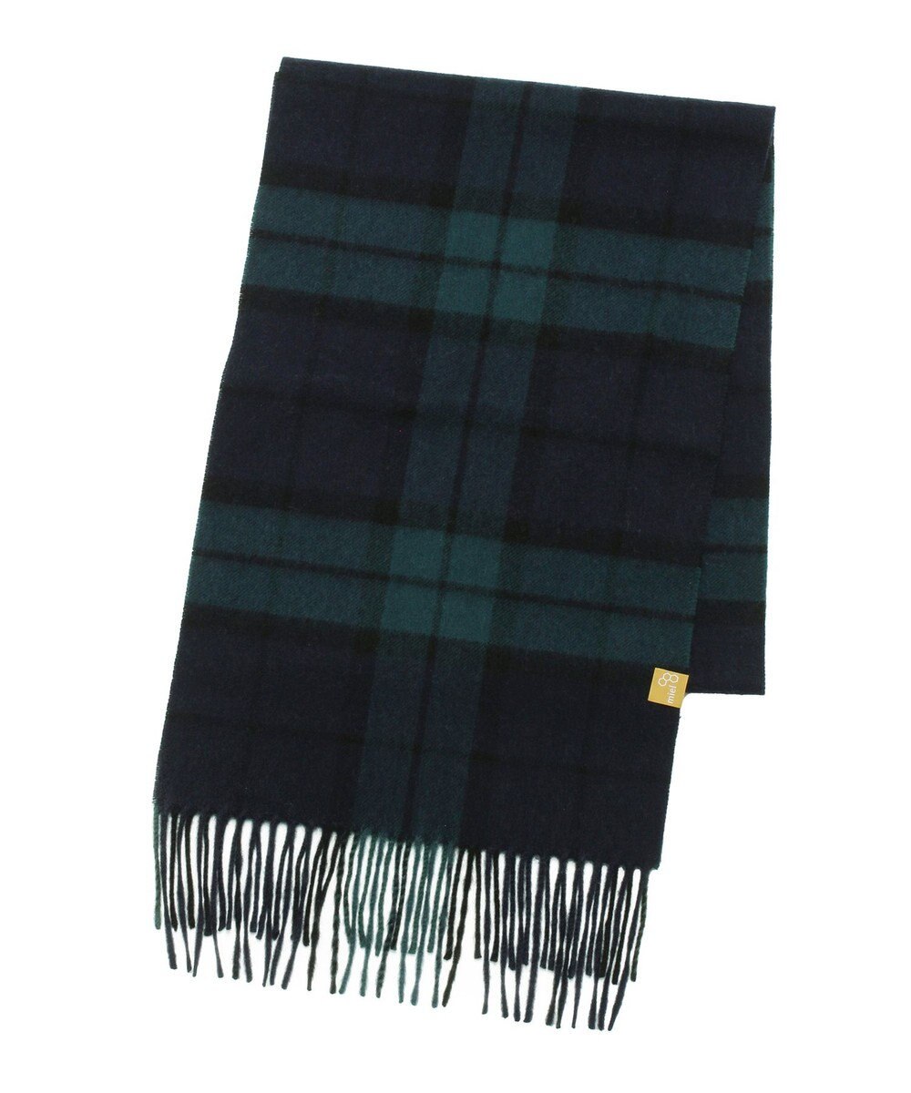MOONBAT WEB限定【洗える】ミエル (miel) カシミヤ100％ チェックマフラー 