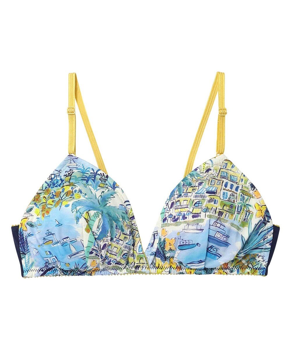 une nana cool MADE WITH LIBERTY FABRIC 【綿混】ノンワイヤーブラ 