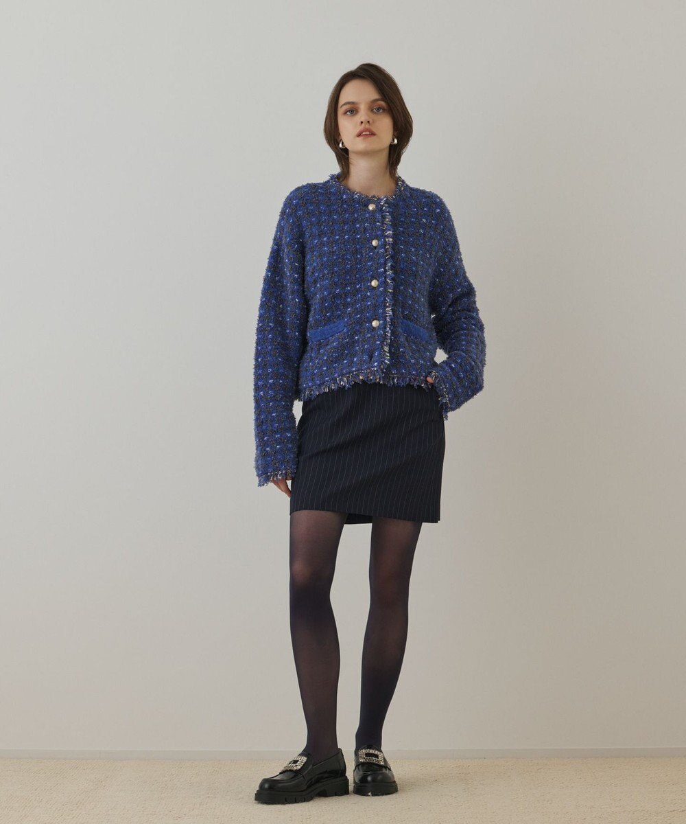 GRACE CONTINENTAL ウールギャバミニスカート 