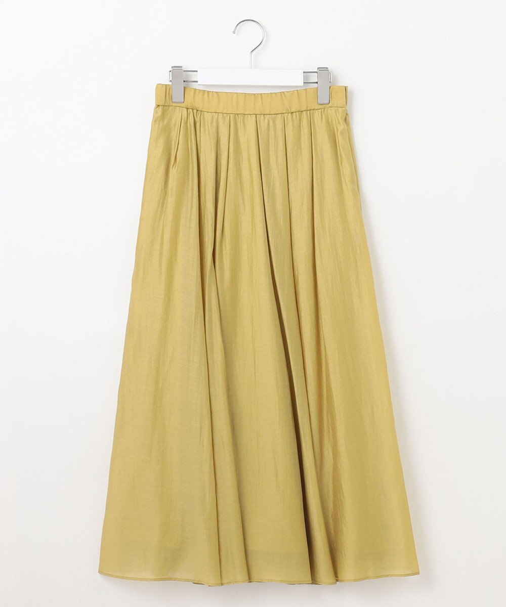 自由区 【洗える】エアリータック スカート 