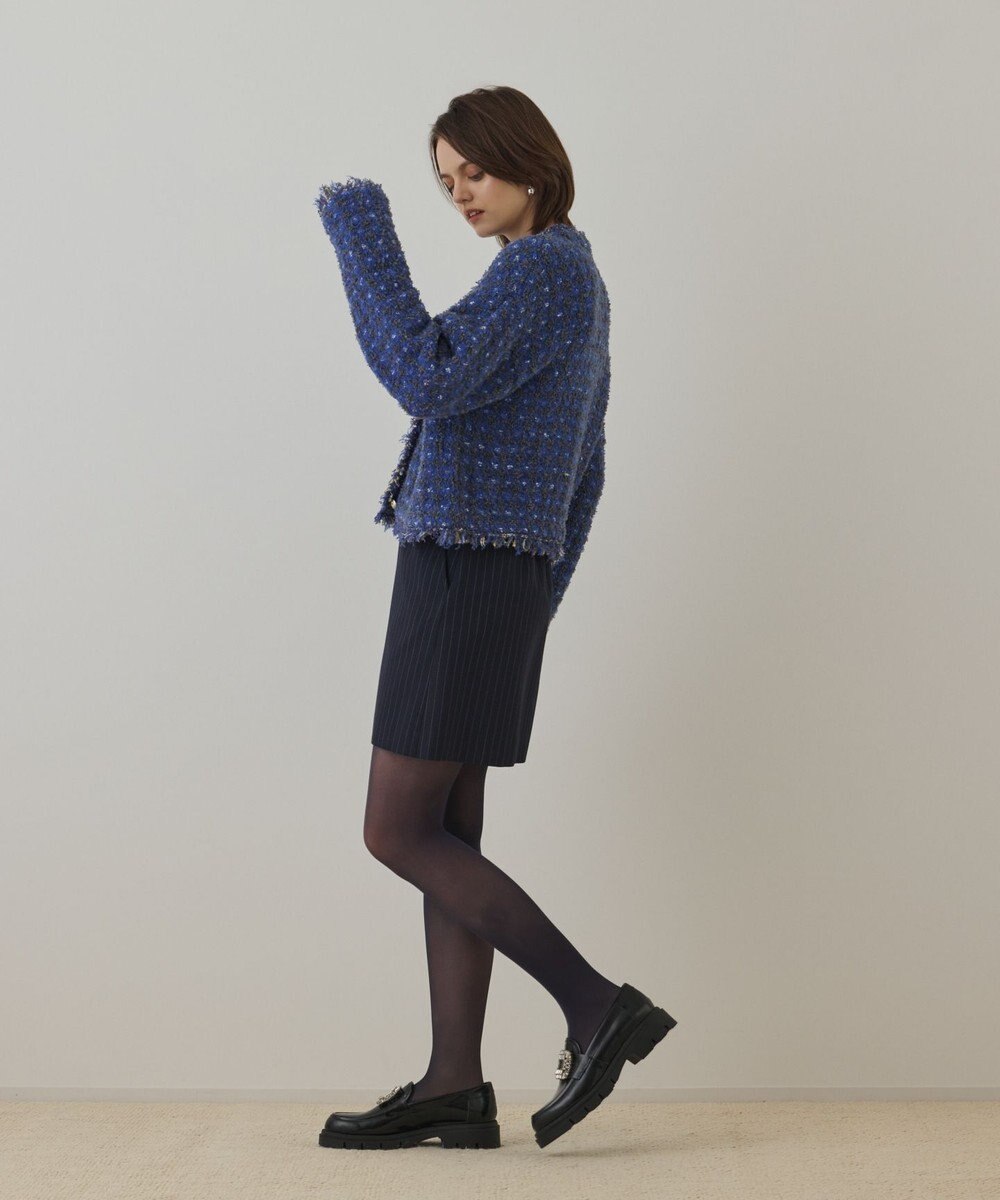 GRACE CONTINENTAL ウールギャバミニスカート 