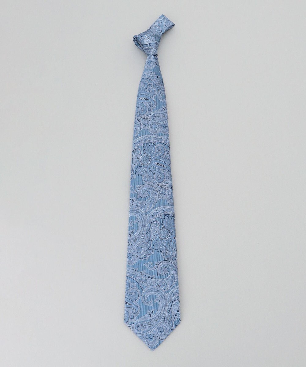 GOTAIRIKU 【日本製】西陣ネクタイ_サックスブルー系 