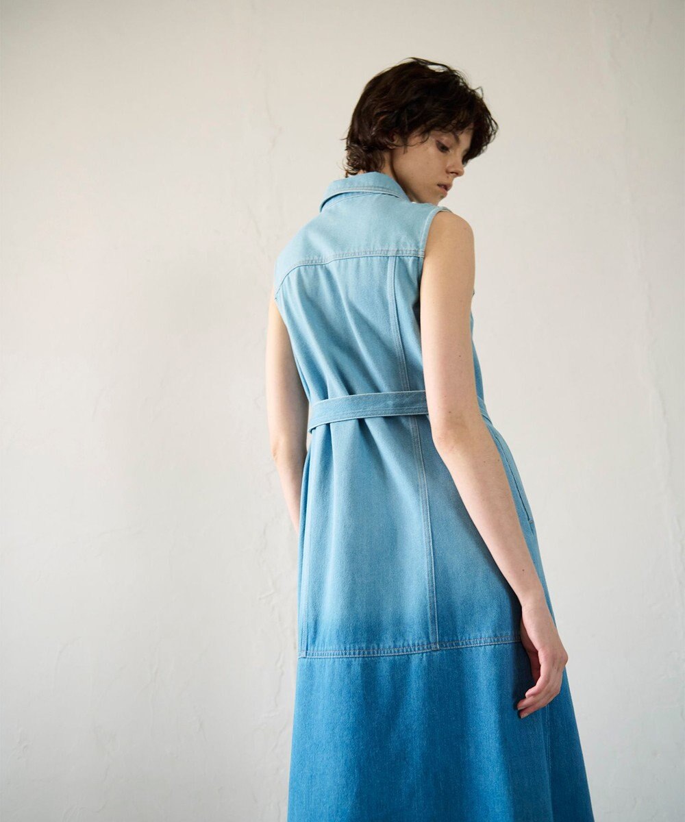 GRACE CONTINENTAL デニムストレートロングワンピース2 