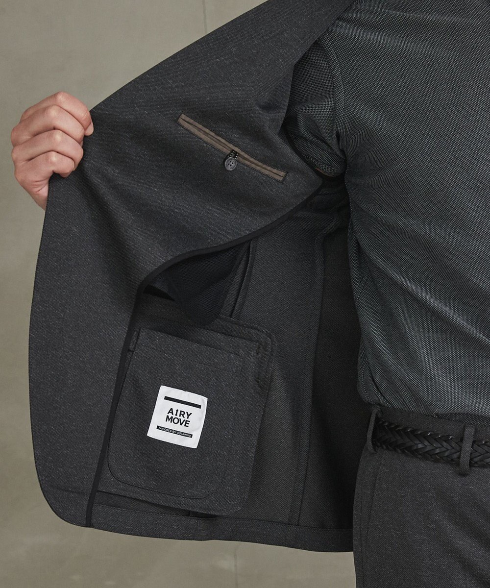 GOTAIRIKU セットアップ対応【洗える/ストレッチ/シワになりにくい】ドライジャージー セットアップジャケット 