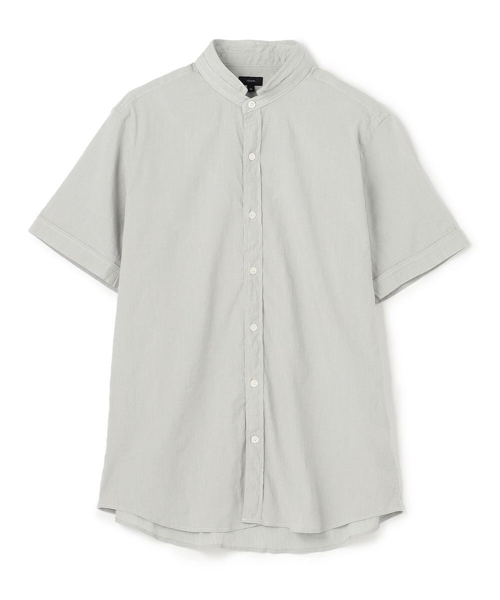 JOSEPH HOMME リネンストレッチブロード ウィングカラー半袖シャツ 