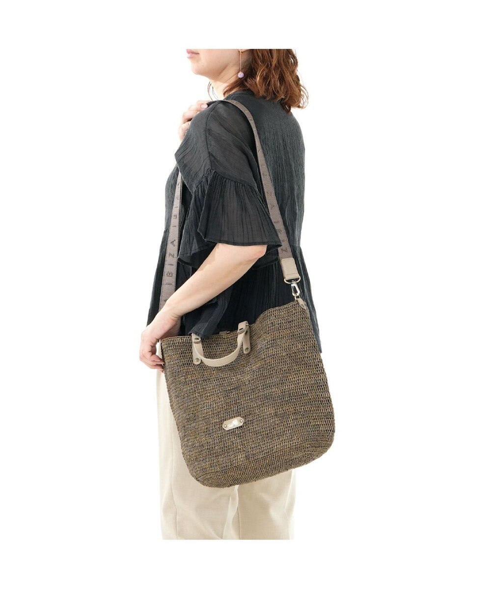 IBIZA ラフィア　2WAYバッグ（草木染め） 