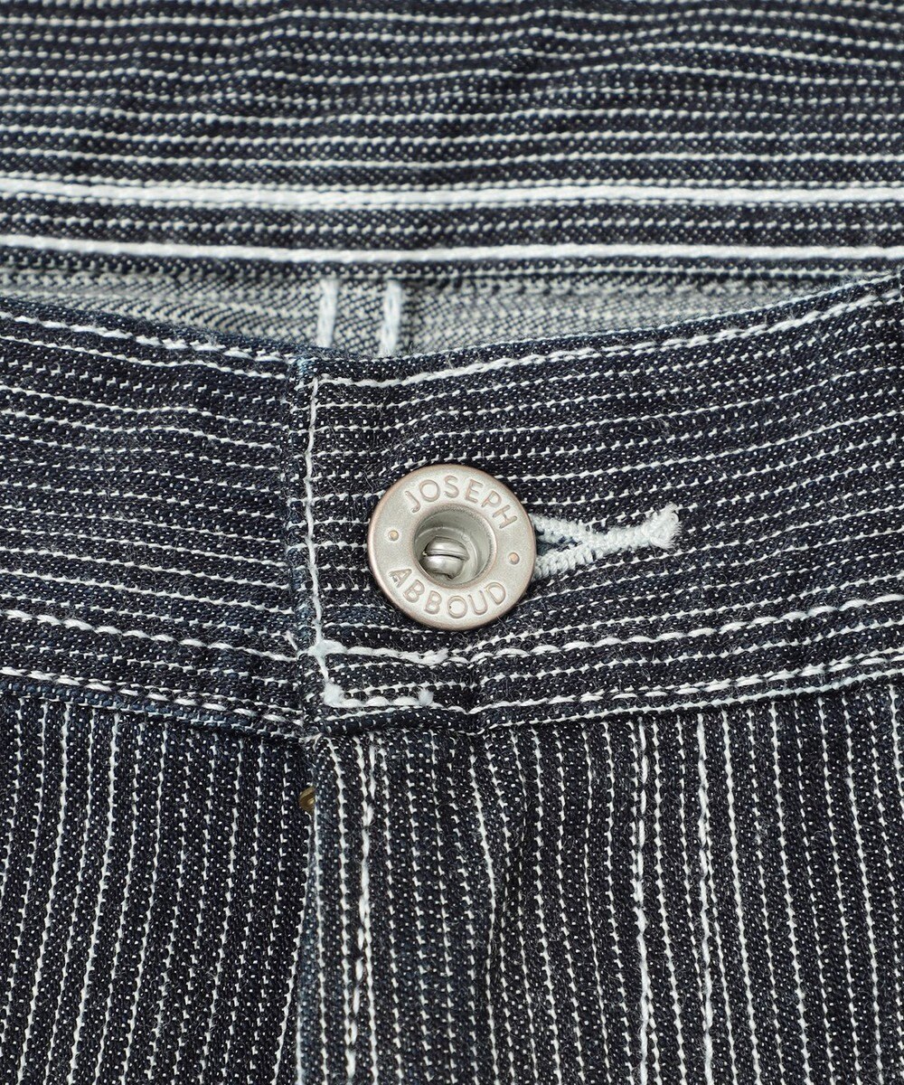 JOSEPH ABBOUD 【サスティナブル】ランダムストライプストレッチデニム 