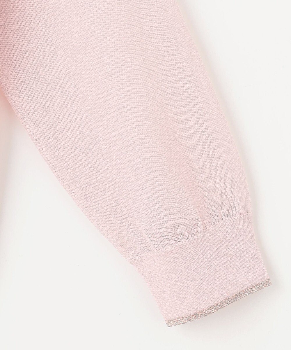 J.PRESS LADIES L 【WEB限定カラーあり・洗える】SHEER LIGHT KNIT ラメ パーカー 