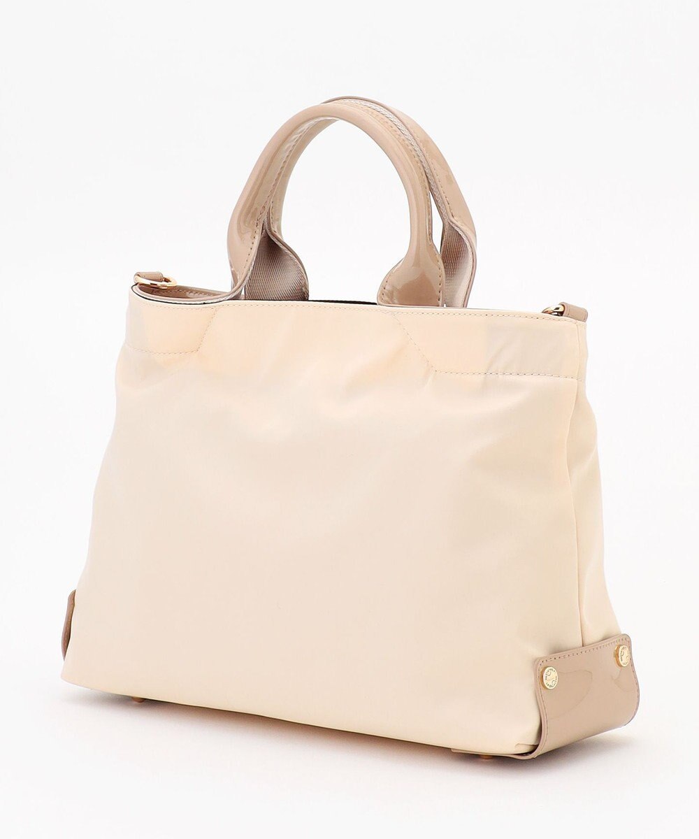 LA BAGAGERIE ツイルナイロン×エナメル 2WAYトートバッグ Sサイズ 