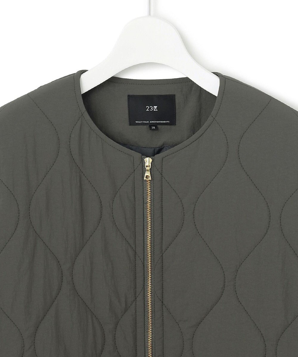 23区 【洗える/撥水加工】中綿 パディング アウター 