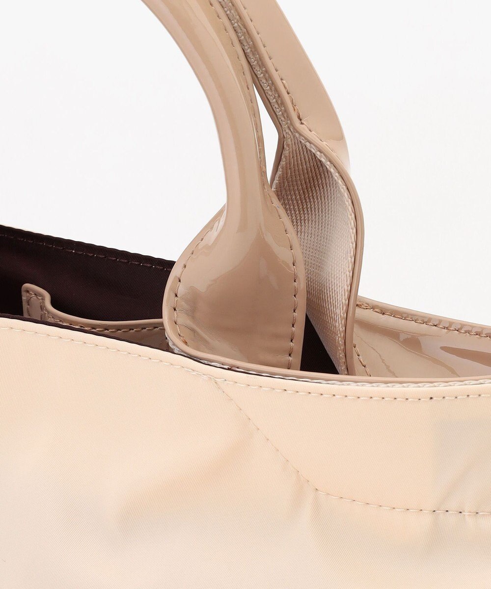 LA BAGAGERIE ツイルナイロン×エナメル 2WAYトートバッグ Sサイズ 