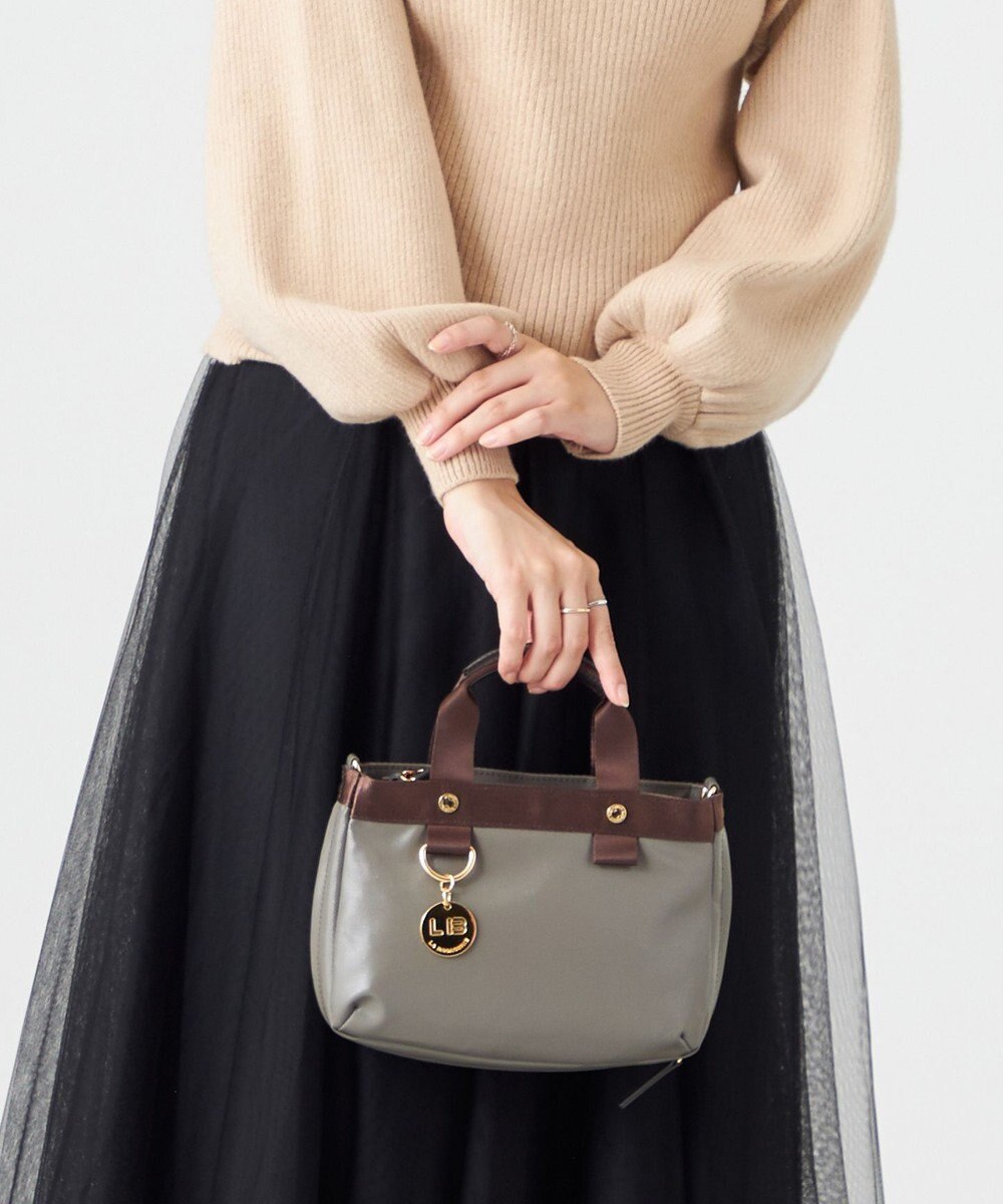 LA BAGAGERIE 【コットン×ポリウレタン】シャイニーミニマムトート 