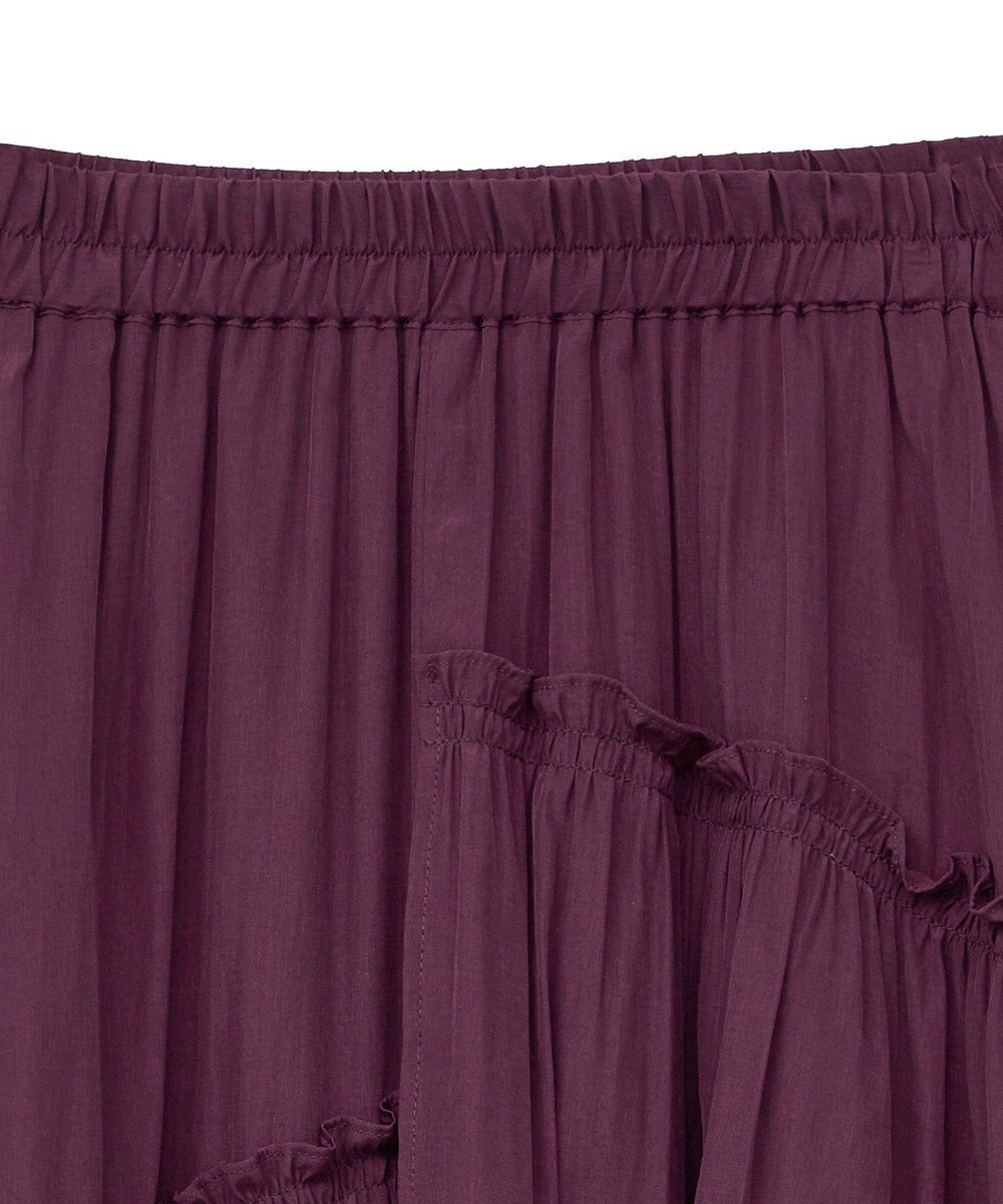 YECCA VECCA アシンメトリーラッフルスカート 