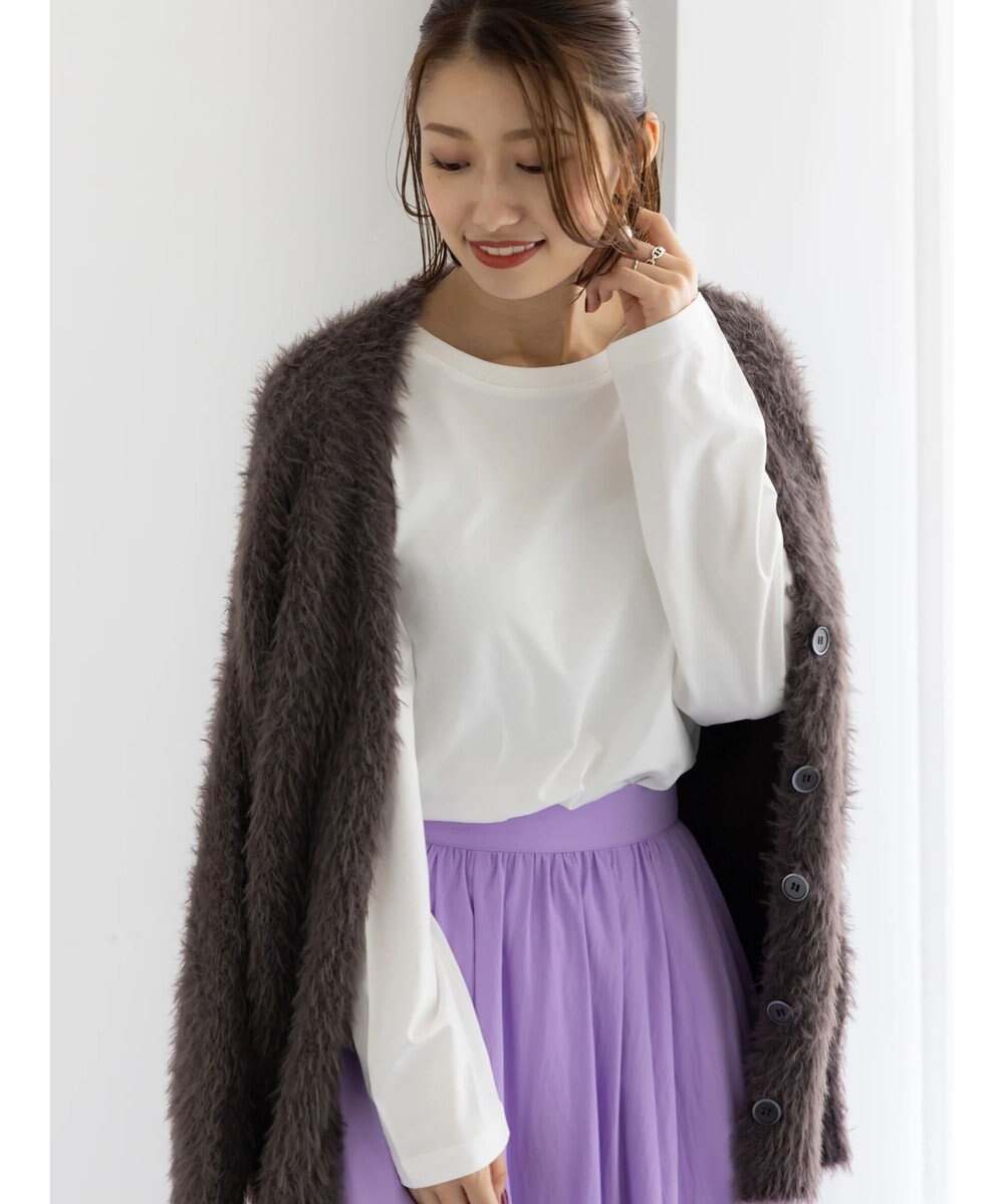 Te chichi 【泉 里香さん着用・Oggi.jp10/23掲載】シルケットロングスリーブTシャツ 