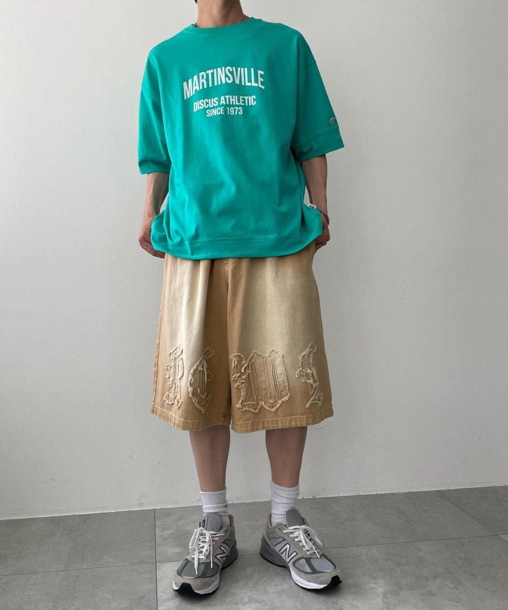 WEGO 【綿100%/MLサイズ展開】DISCUS　ルーズカレッ１００％ 