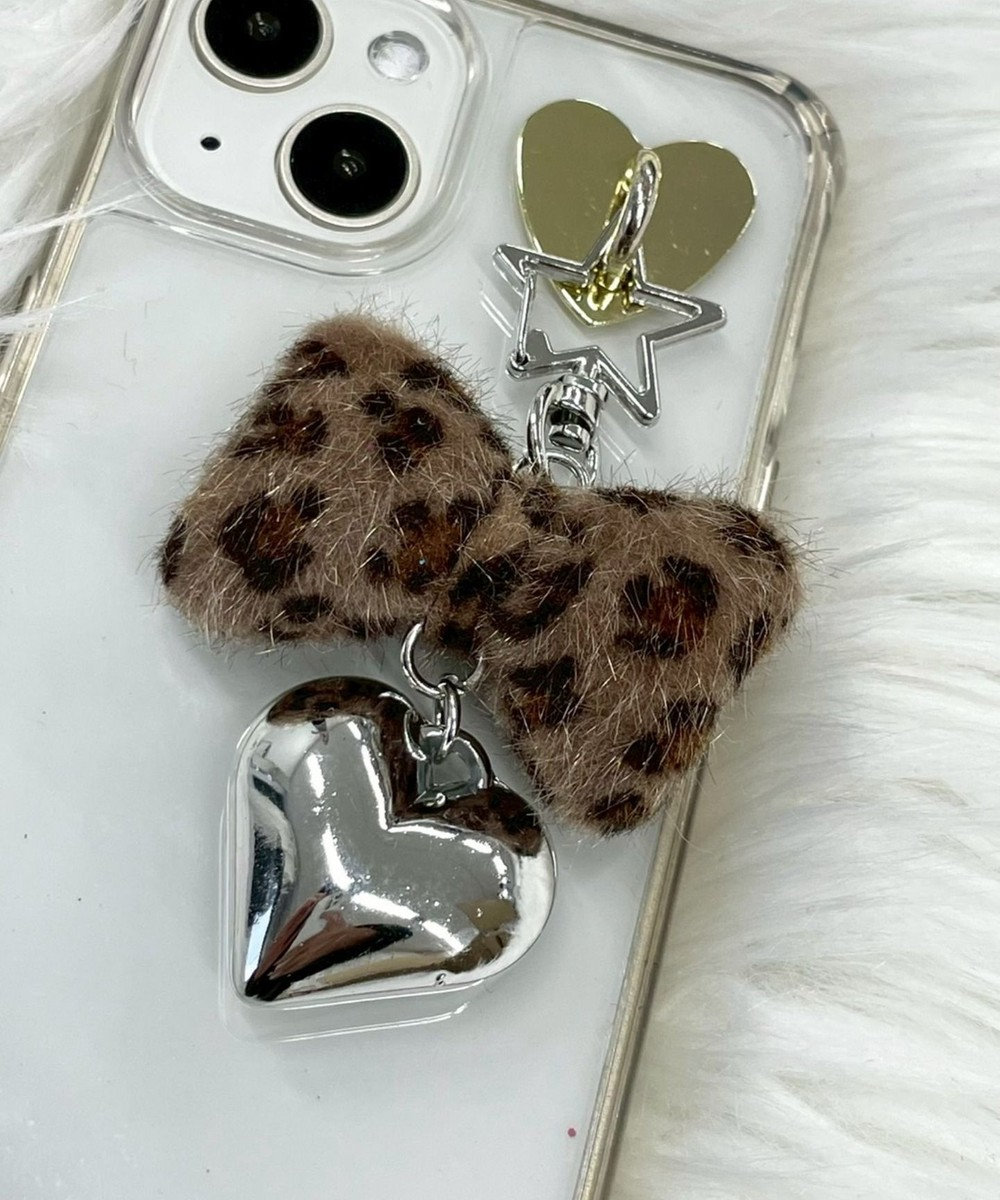 WEGO レオパードリボンキーホルダー 