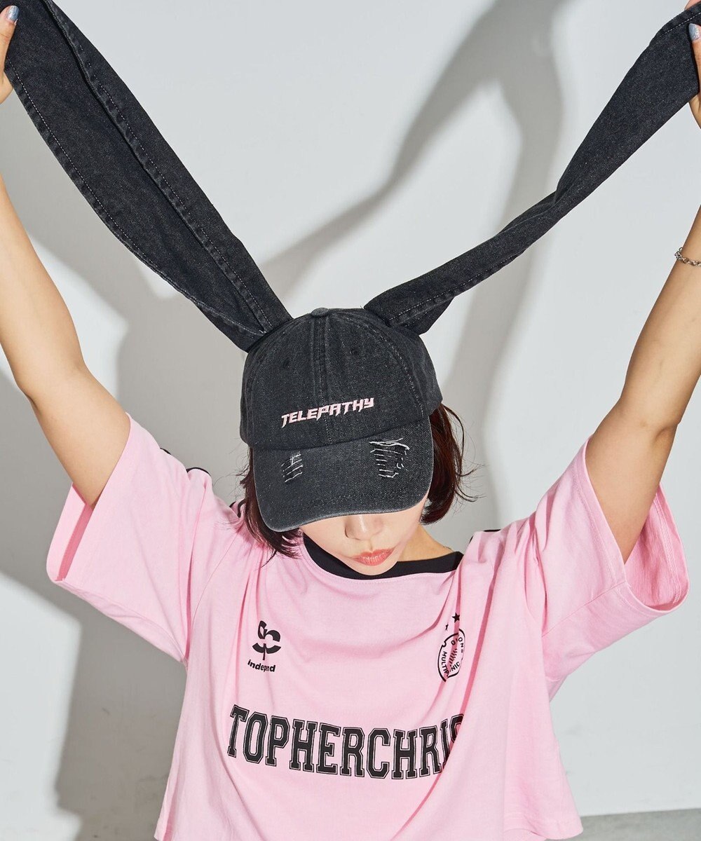 WEGO うさ耳デニムキャップ 