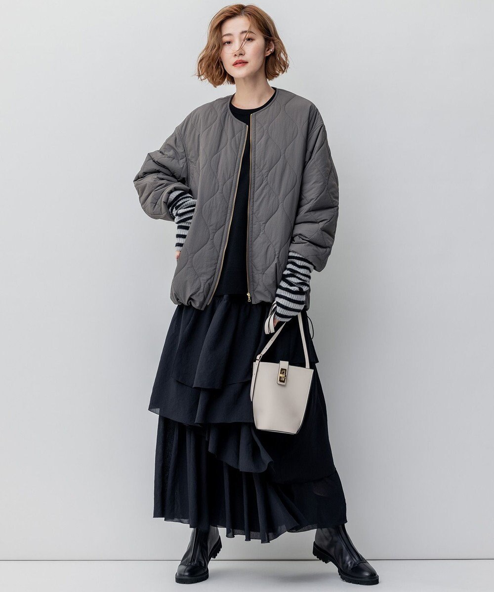 23区 S 【WEB限定カラーあり/洗える】ウーステッドウール ビッグシルエット ニット 