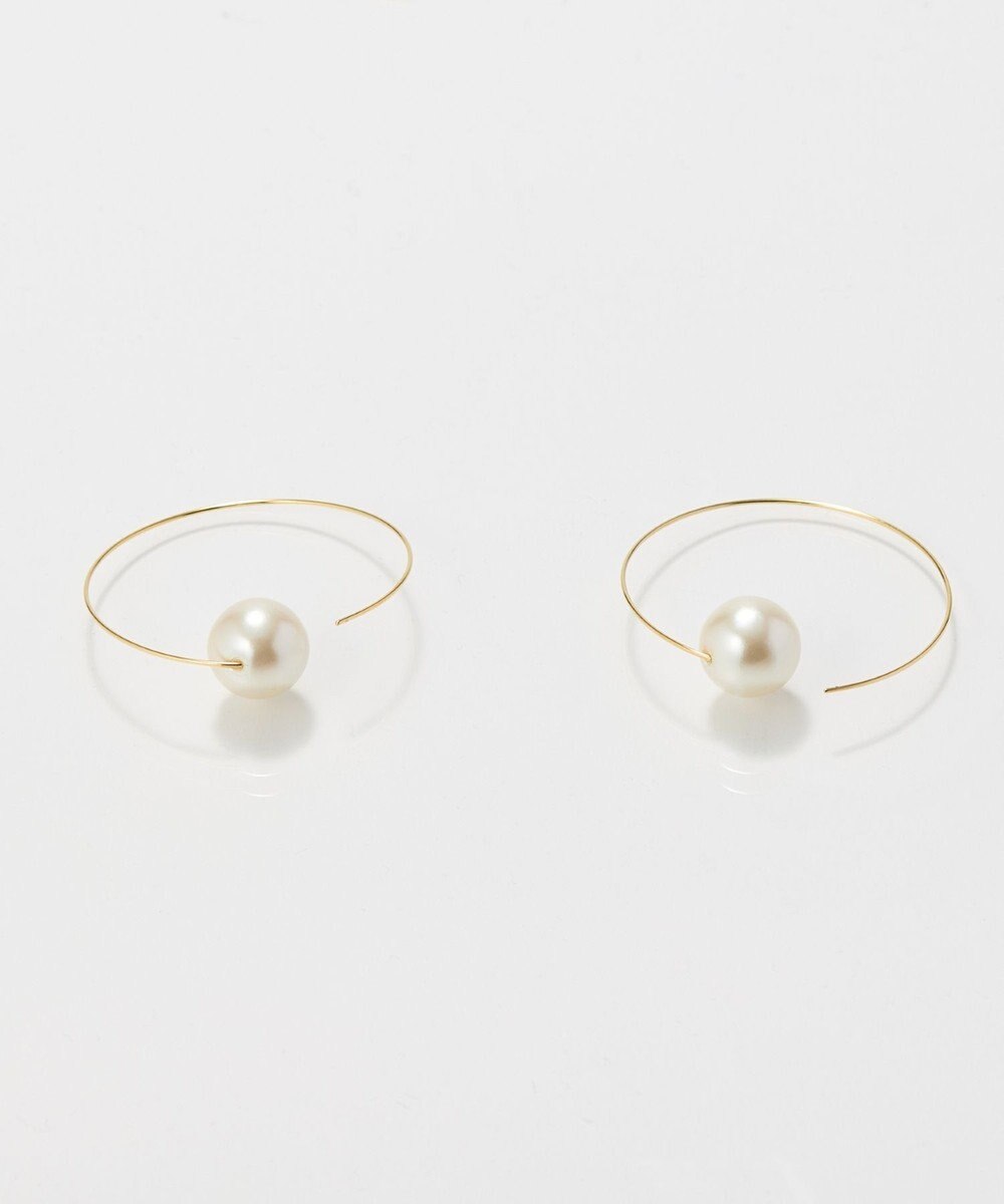 Phoebe 〈金属アレルギー対応〉ビッグサークルパールピアス/ニッケルフリー/大ぶり/存在感◎/主役級 