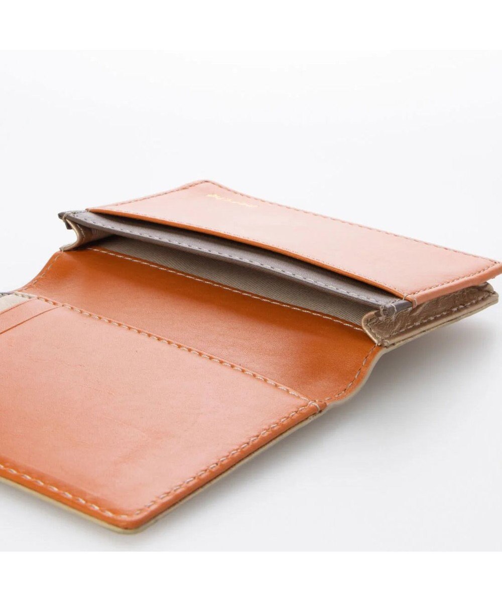 UNBILLION perche 牛革カラーコンビカードケース 