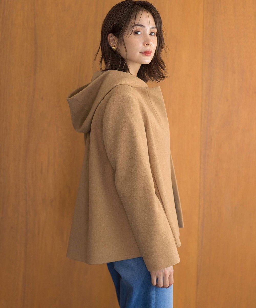 組曲 L 【2WAY】ウールモッサ ショートコート 