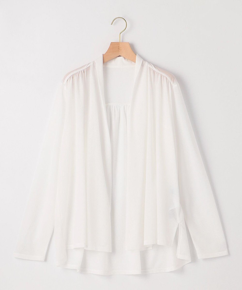 組曲 【WEB限定】シアーツイルジャージーショート カーディガン 