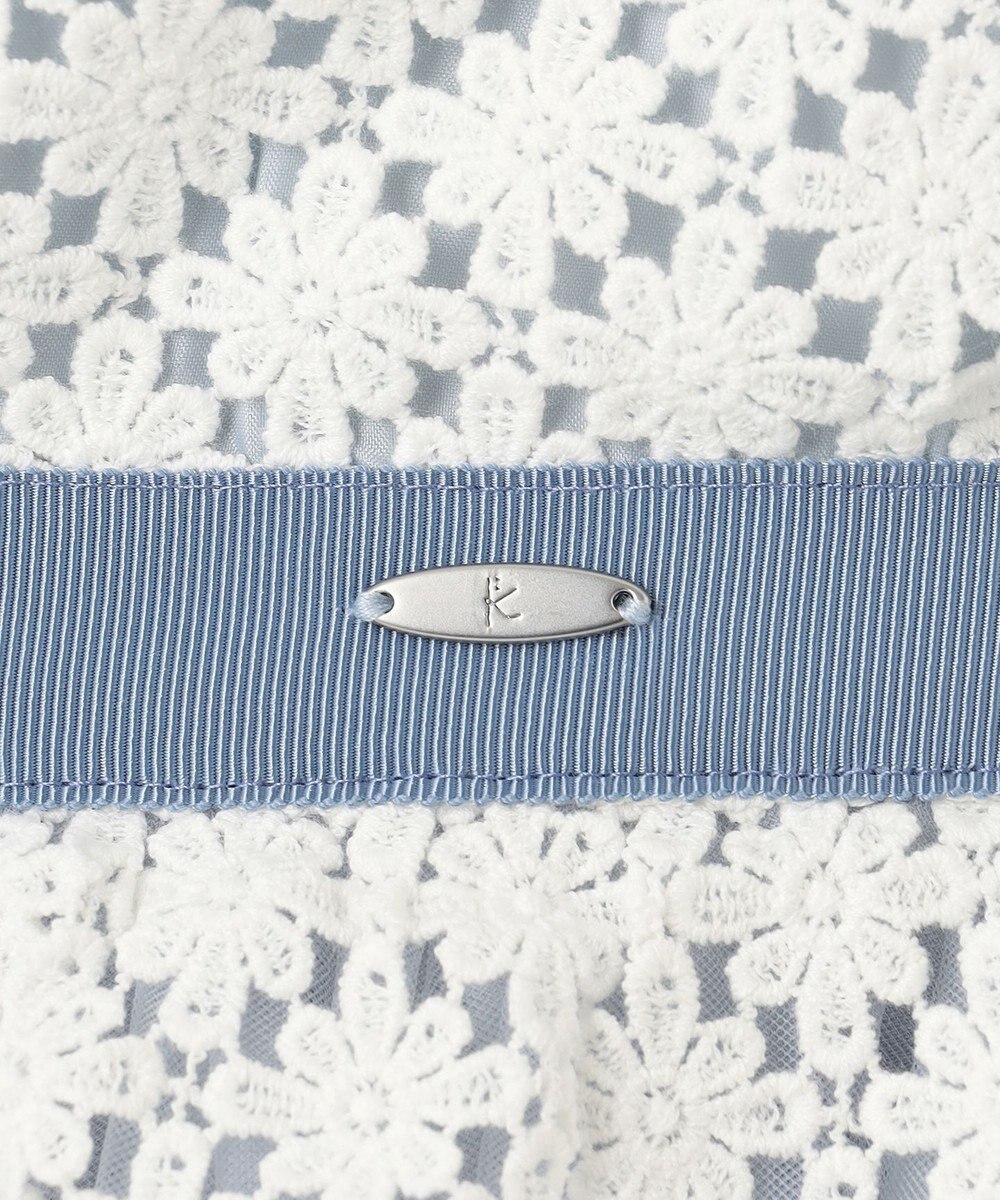 組曲 KIDS 【150-160㎝】フラワーレース ドレス 