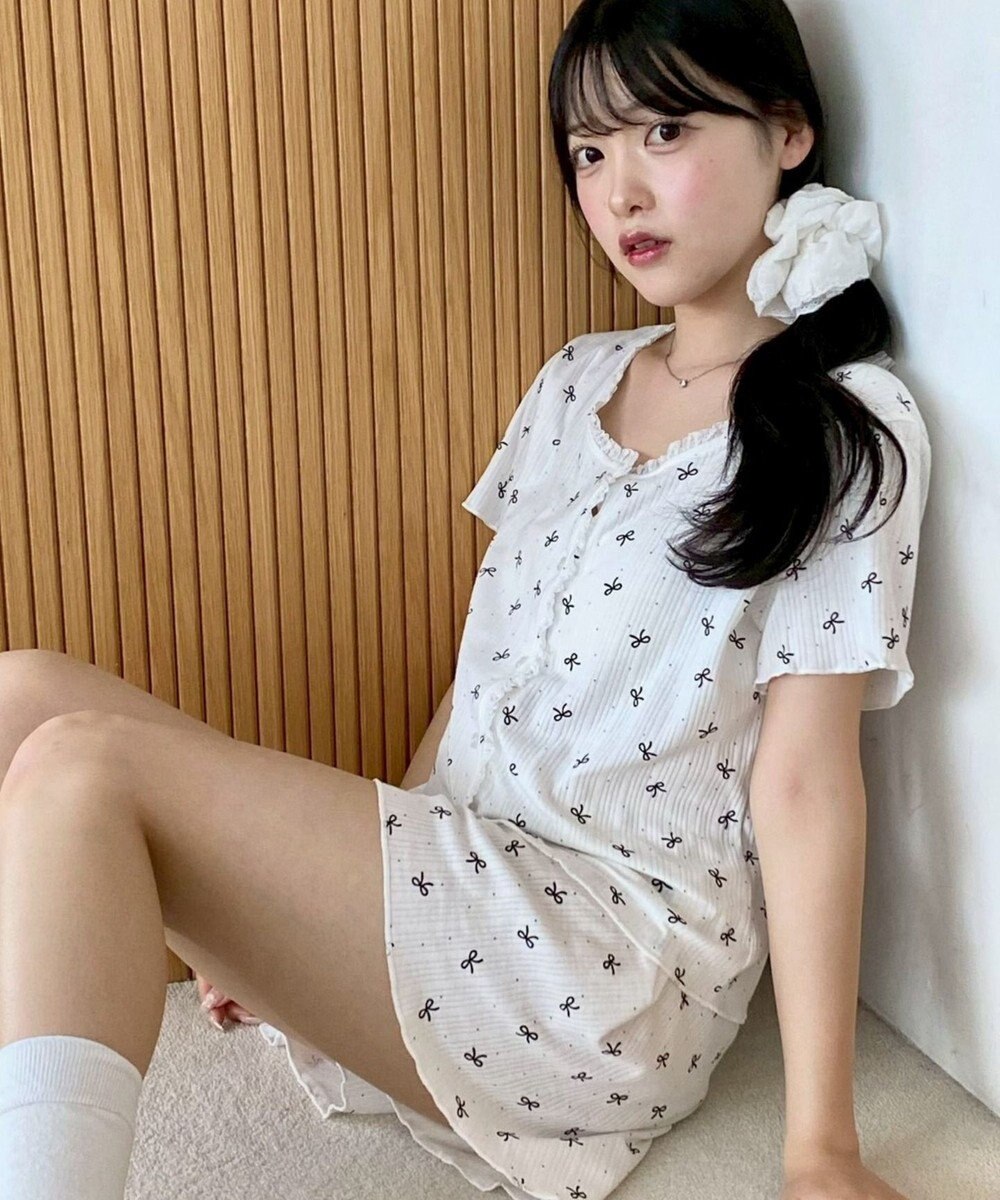 WEGO 総柄セットアップルームウェア 