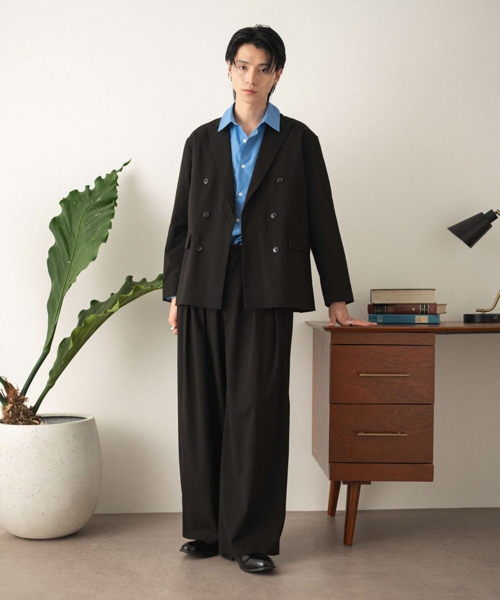 WEGO 【フォーマル/セットアップ対応】ダブルテーラードジャケット 