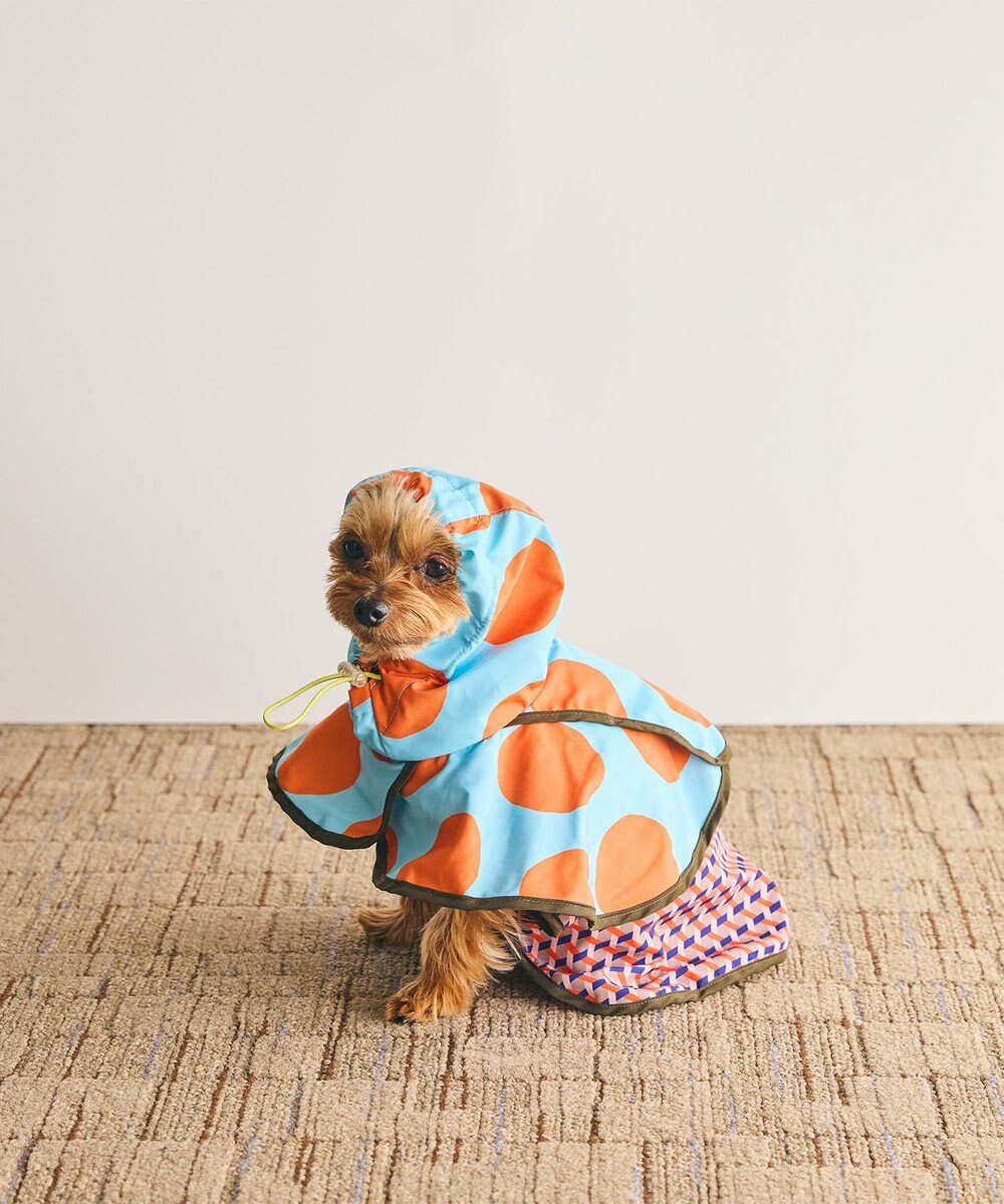 COQ DOTS CROSS ドッグポンチョ レインコート 