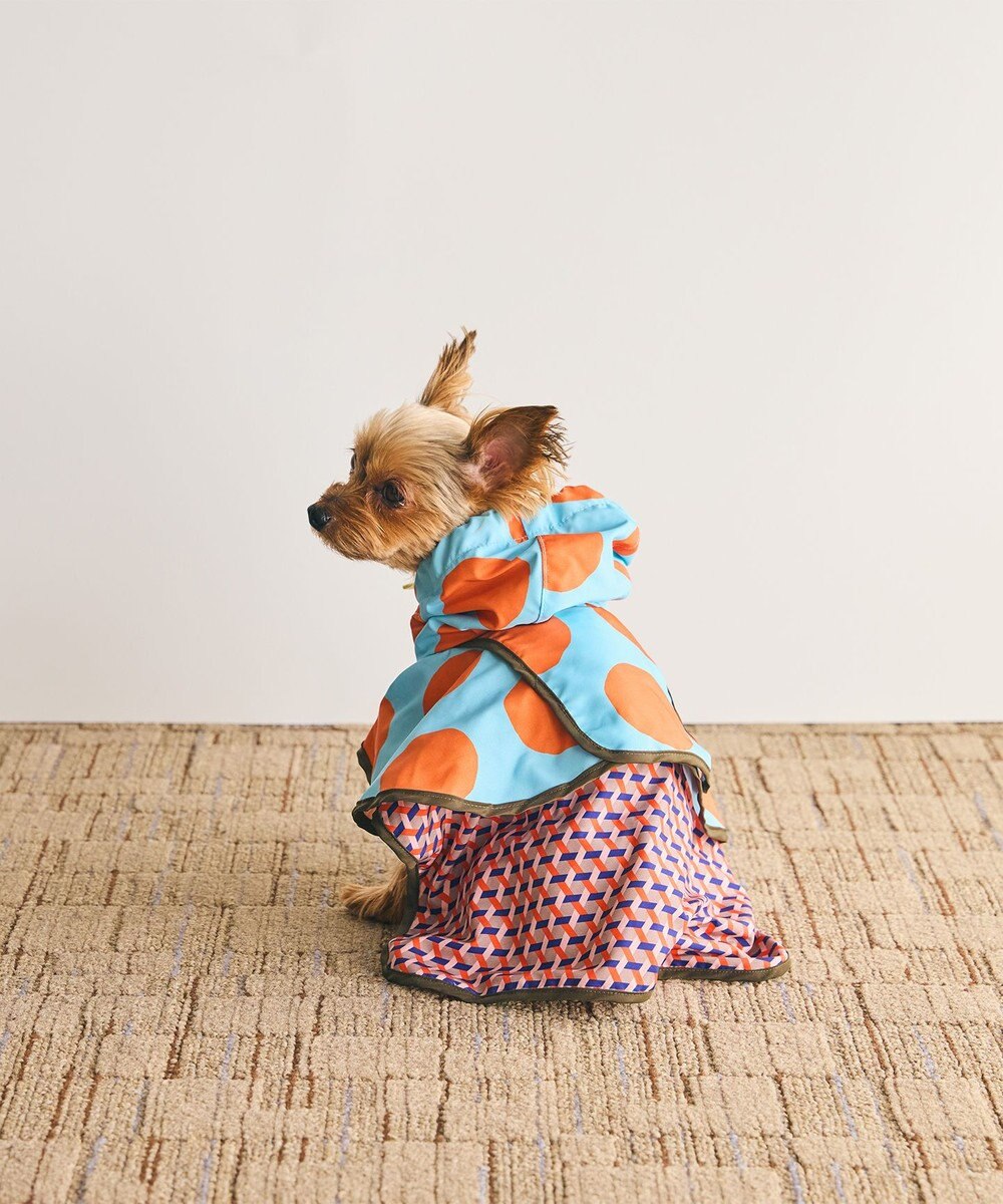 COQ DOTS CROSS ドッグポンチョ レインコート 